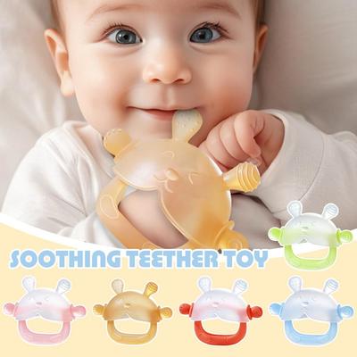 Baby Beißring Kaninchen Flüssigkeit Silikon Kauen Spielzeug Lebensmittel Beruhigende Gekocht Grade Sicher Set Schnuller Fo F1A5