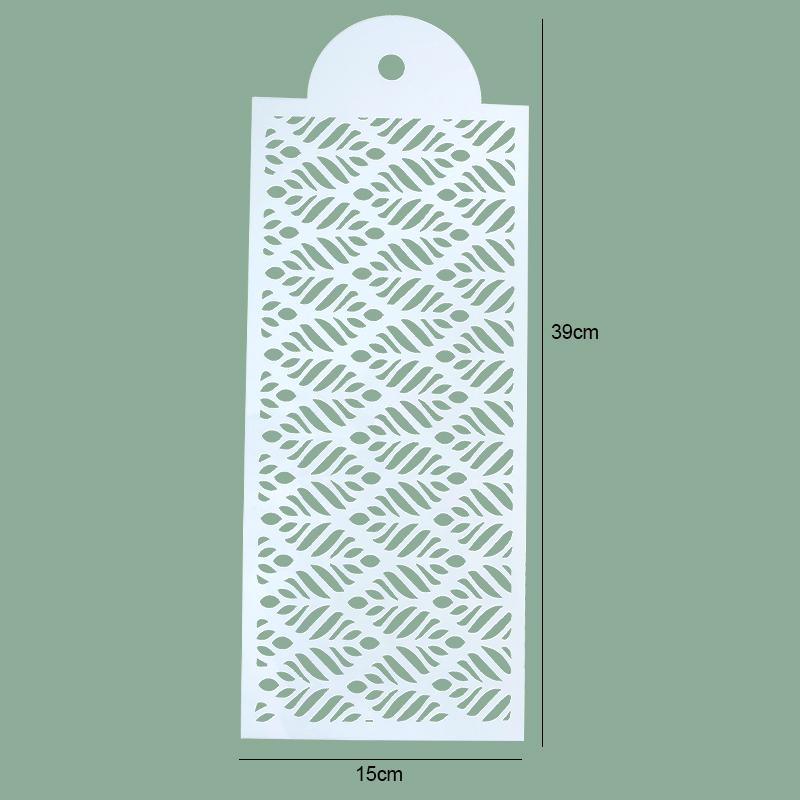 

FAIS DU Fondant Cake Mesh Stamps Stencils For DIY Craft Making Wedding Crowd Crowd Crowd Cake Design Plastic Spray Template Cookie Painting Mold Rectangular