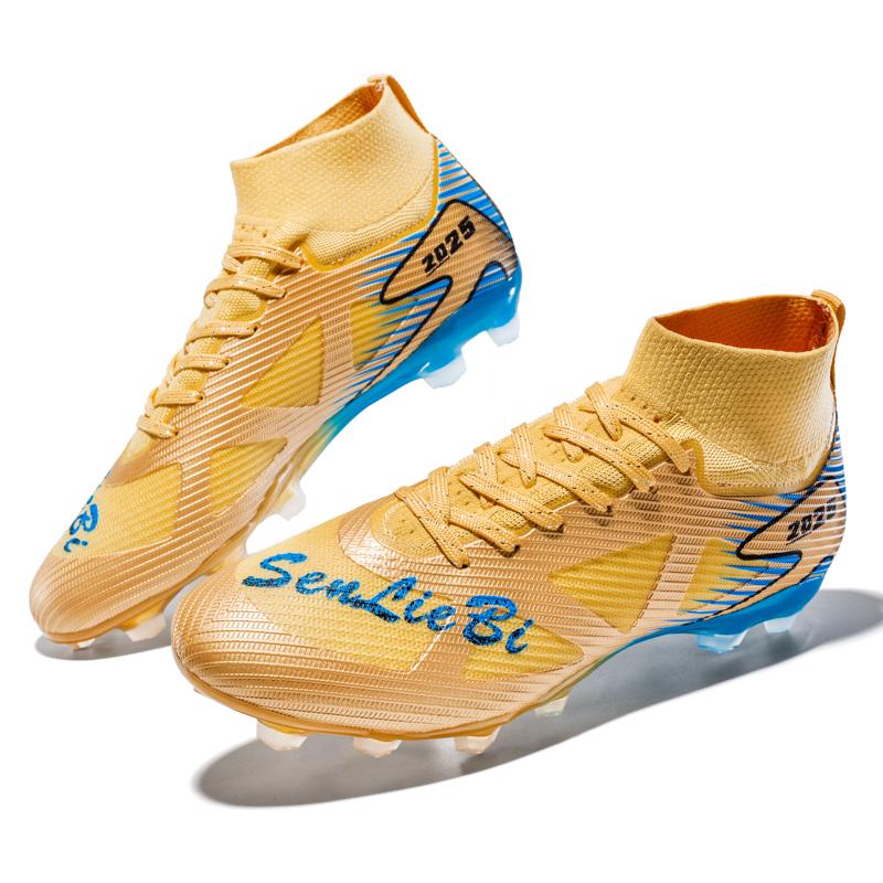 35-46 Men's High-top Football Shoes Long Spikes Sports Football Boots Large Size Kid's Football Boots
