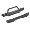 RC Front Rear Bumpers Aluminum Alloy Shock Resistant Easy Installation RC Bumper with LED Lights for 1/24 RC Cars