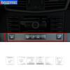 Car Center Console CD Panel Multimedia Buttons Cover Stickers For Mercedes Benz E Class W212 2010-13 Interior Accessories Decals
