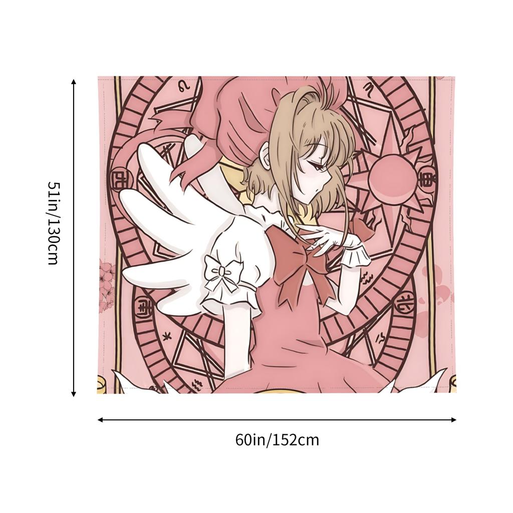 Anime Cardcaptor Sakura Tapestry Room decoration Home Decoration Tapestry Decor Accessories Cute Room Decor