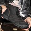 2024 Fashion New Autumn and Winter Men's Warm Cotton Boots Plus Cotton Goose Down Cotton Shoes Men's Snow Boots Thick Warm Shoes