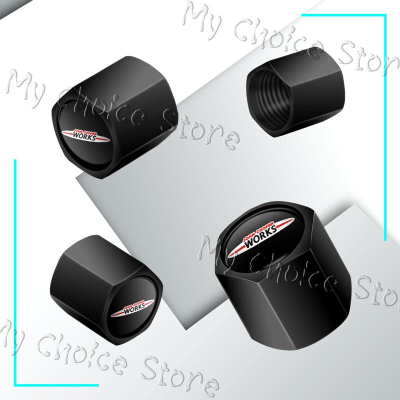4Pcs/set Metal Alloy S Emblem Car Wheel Tire Valve Stem Caps For Mini Cooper S Logo John Cooper Works R55 R53 R52 F55 F54 F60 Rdxzk11