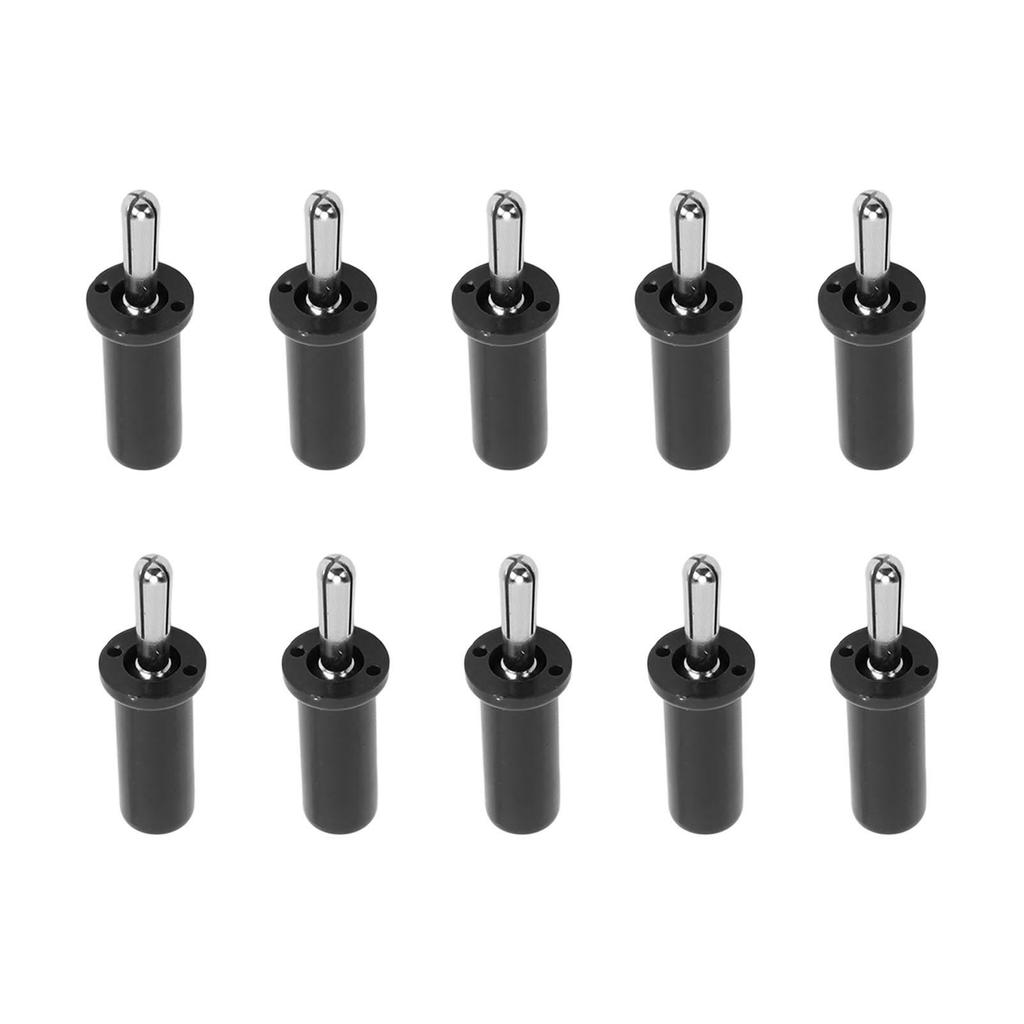 10pcs Banana Plug 4mm Cross Slot Gold Plated Brass Solder Type Connector for Speaker CableBlack
