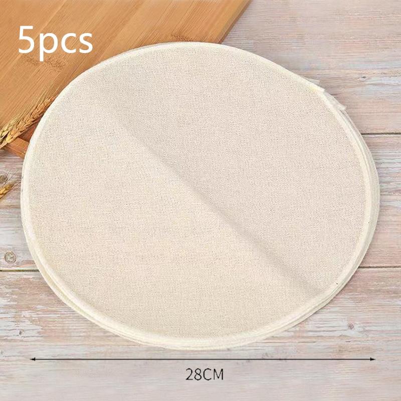 5Pcs 28CM Pure Cotton Steamer Cloth Household Drawer Cloth Steamed Rice And Bun Mat Round Cotton Gauze Kitchen Steamer