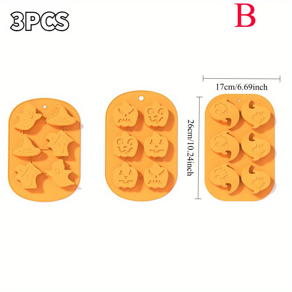 Pumpkin Silicone Baking Molds Fall Leaves Acorn Cake Molds Non-Stick Chocolate Candy Soap Molds Desserts DIY Baking Tools