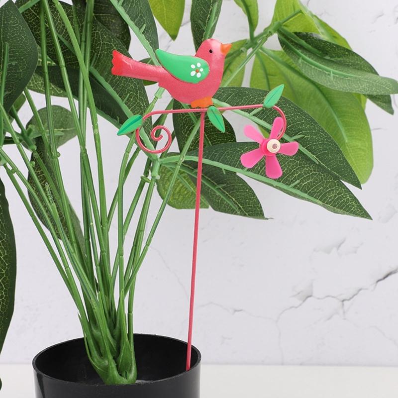 Vaso de Flores Estacas de Jardim Decoração Casa Estacas de Pássaros Metal Arte de Quintal Enfeites para Mãe Presente de Dia das Mães Decoração Interna Externa