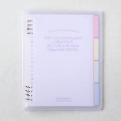 A5 Ordner Loseblatt Notizbuch Lila 64 Blatt ( 18.3x22.8 cm / 7.2' x 9' )