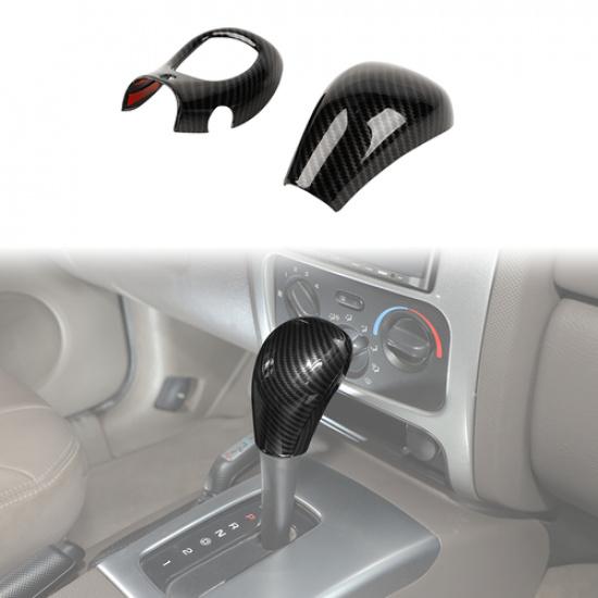 

Carbon Fiber Gear Shift Knob Decor Cover Trim For Jeep Liberty 99-06 Accessories