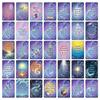 36 Starry Sky Universe Inspirational Card Set Healing Message Card Wall Decoration Hand Account Material Postcard
