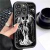 Winged Girl Black Groove iPhone 14/15/16/17 Pro Max Case