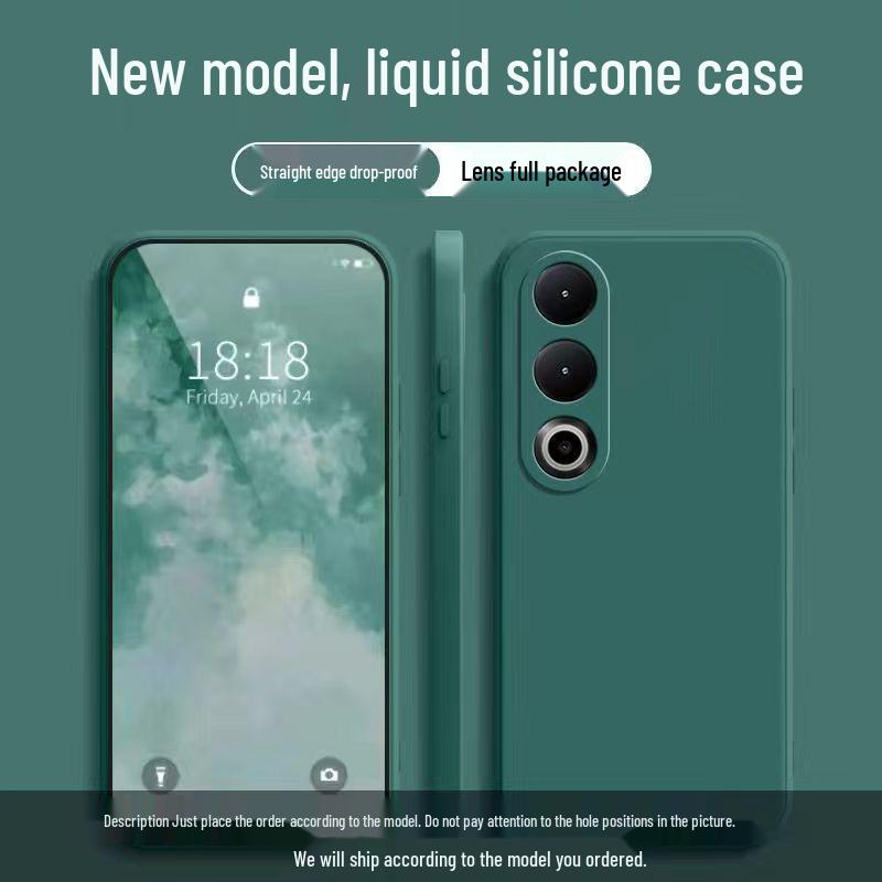 OnePlus Ace 3V Liquid Silicone Drop-proof Phone Case - Solid Color, Full Coverage, Skin-friendly, Simple Style