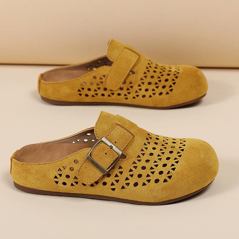 Женская обувь на платформе новая летняя обувь ленивые туфли-лодочки на одной педали сумка Boken головка полушлепанцы 35 жёлтый 2773₽