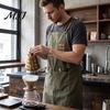 Catering And Chef Apron Canvas Work with Multi-Pocket, Waterproof Oil-Proof Cross-Back Apron, Protective for Cleaning Adjustable Straps Kitchen