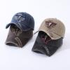 Cappello da Sole con Ricamo Patch Testa di Mucca in Cotone Lavato Cappellino da Baseball Cappello da Sole Cappello da Esterno Cappellino alla Moda
