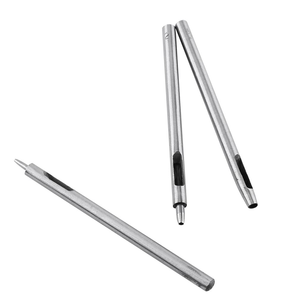 10 Stück Metallstanze Lederlocher Lochset Hohlgürtel Handwerkzeug 0,5 5 mm