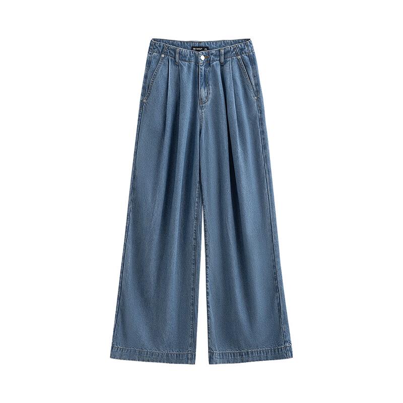 Chuyu Women's Lyocell Relaxed Wide-Leg Jeans