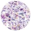10/30/60pcs Cute Dreamy Purple Coquette Cartoon Stickers Kawaii Aesthetic Graffiti Decals DIY Water Bottle Luggage Phone Sticker