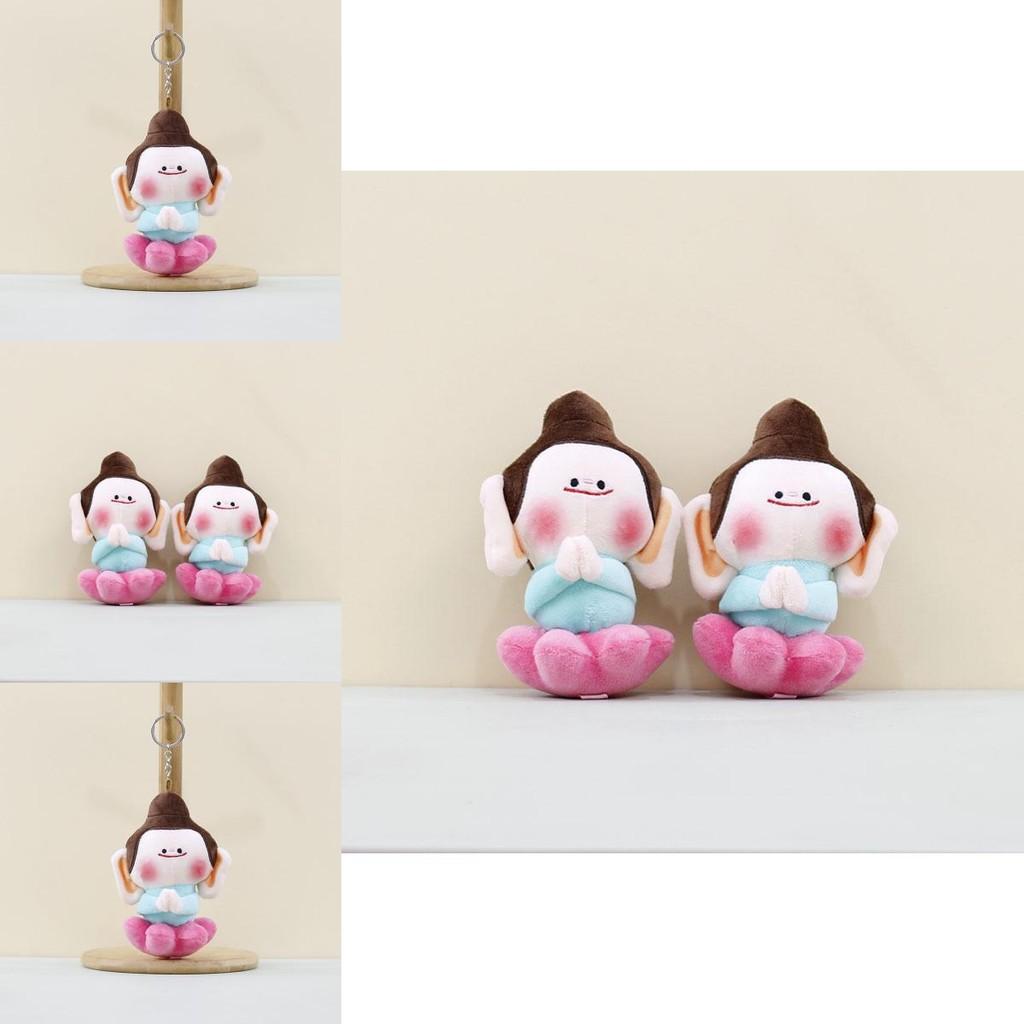 Adorable New Plush Lotus Buddha Keychain Doll Soft Toy With Unique Design And Colors