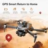 LU30 GPS Brushless Drone Obstacle Avoidance HD Aerial Photography RC Aircraft with 4.5 Inch Screen Controller, 3 Batteries