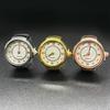 Hot Sales Creative Roman Literal Ring Watches With Cases, Finger Round Dials For Couples And Men