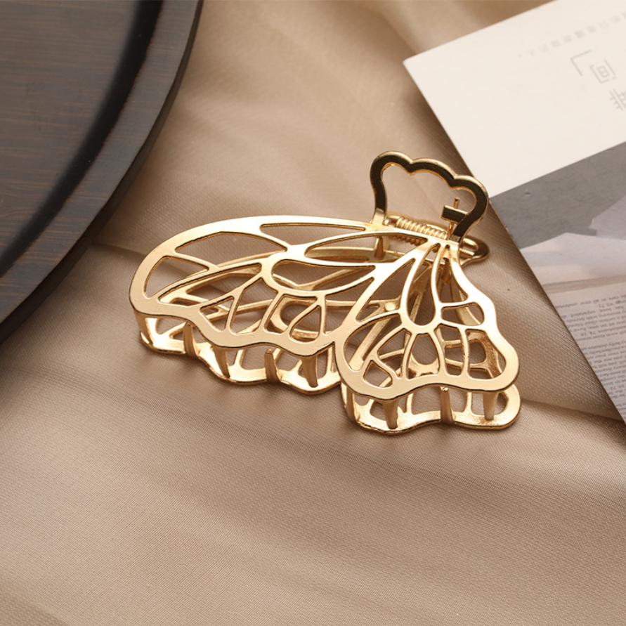 Gold Color Metal Butterfly Hair Clip For Women Hollow Out Hair Claw Barrettes Hairpin Hair Accessories Headwear  Gifts
