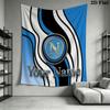 S.S.C. Napoli Custom Name Wall Tapestry Aesthetic Wall Hanging Printed Fabric Blanket Decorative Tapestries for Bedroom Living Room Home Decor