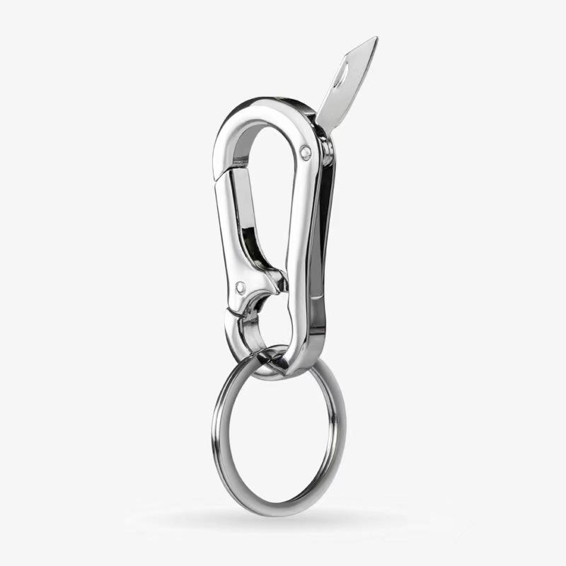 Personalized Multi-Functional Keychain: Knife, Bottle Opener, Waist Clip - Trendy and Creative