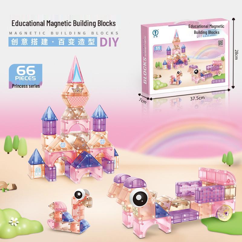 Креативные магнитные строительные блоки: Премиальные развивающие кубики-замки для детей