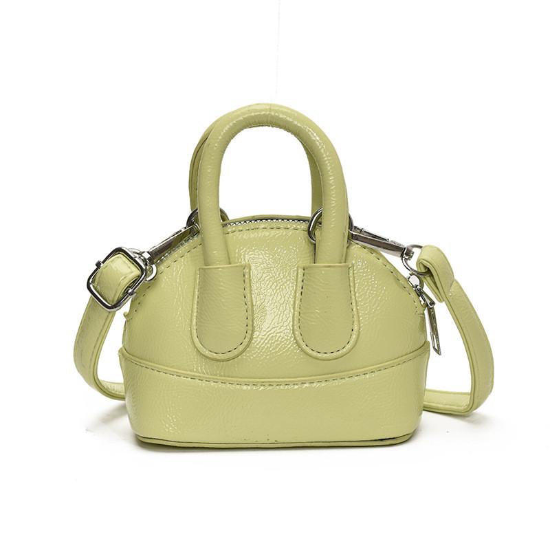 Urban Minimalist Pu Shell Bag With Zipper For Daily Girls