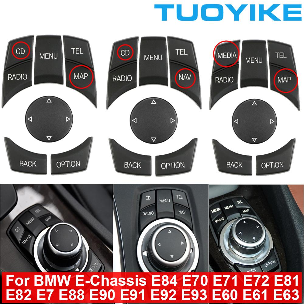 AAAQT1 Car Interior Console CIC i-Drive Multimedia Control Button For BMW 1 3 5-Series X1 E84 X5 X6 E70 E71 E81 E82 E90 E91 E92 E60 E61