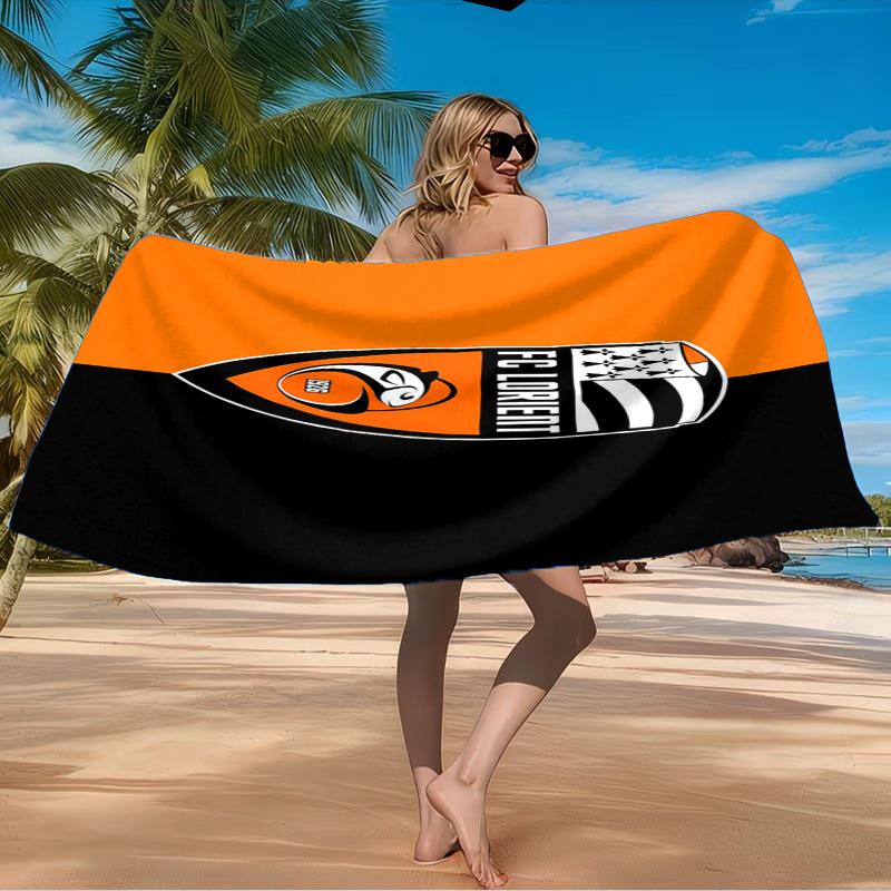 Lorient Crest Design Beach Towel Microfiber Beach Towel, Lightweight and Quick-Dry, for Summer Travel, Swimming Pool Fan Birthday Gift