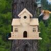 Outside Bird House Outdoor Birdhouse Room Multipurpose Wood DIY Hanging Hummingbird