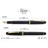 Pilot Custom 74 Fountain Pen Black Soft Fine Nib FKKN-12SR-BSF Converter