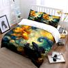 "Fish Art Bedding Set Decor" Multiple sizes kid's and adults' bedroom Exquisite 3PC bedding set gift