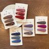 Korean Style Floral Woolen Handmade BB Hair Clip for Girls
