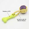 Factory Supply TPR Chew Ring and Rope Tug Dog Toy, Durable Interactive Puppy Teething Chew Aggressive Chewers