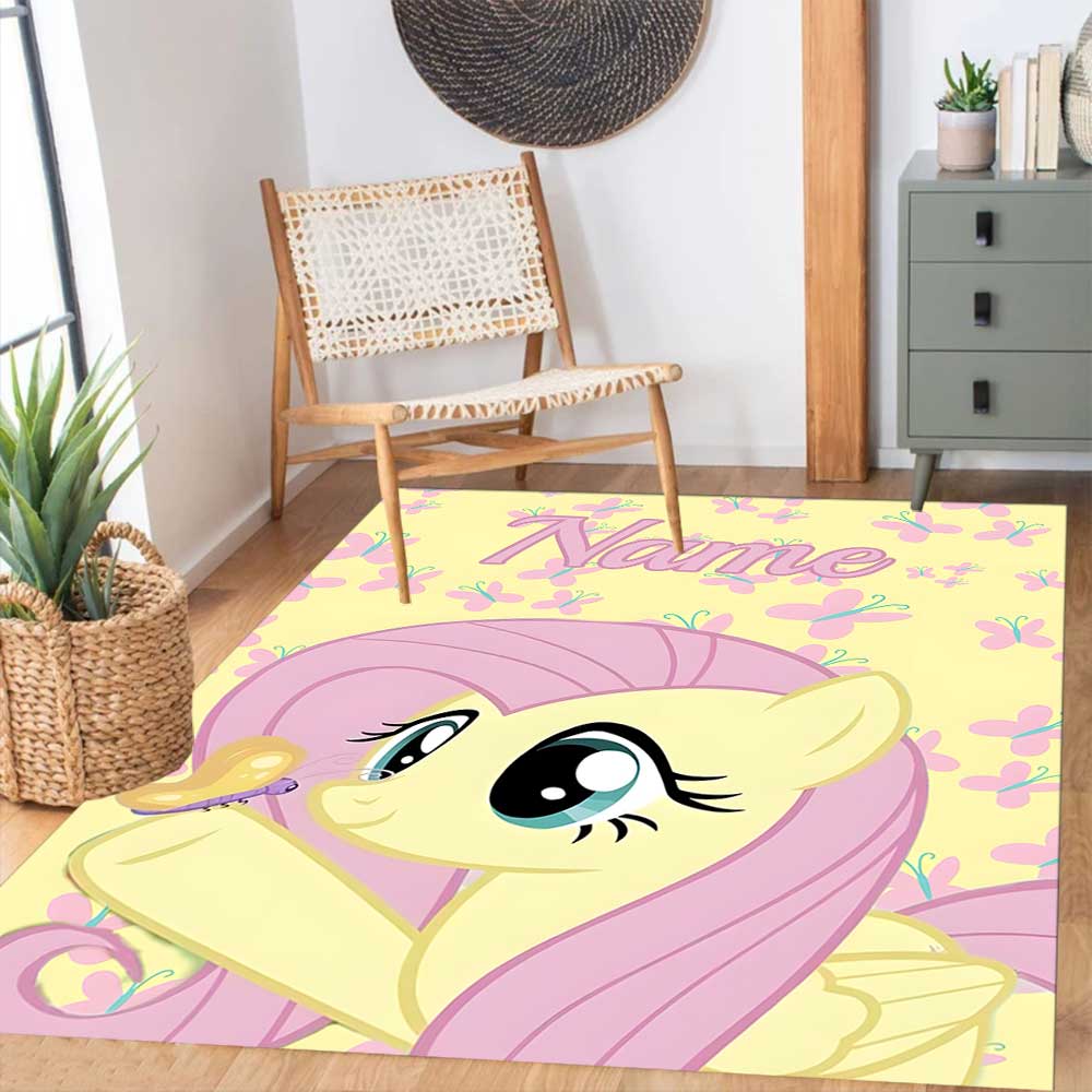 Little Pony (5) Customize your name rug, office chair cushion, home bedroom living room gift.