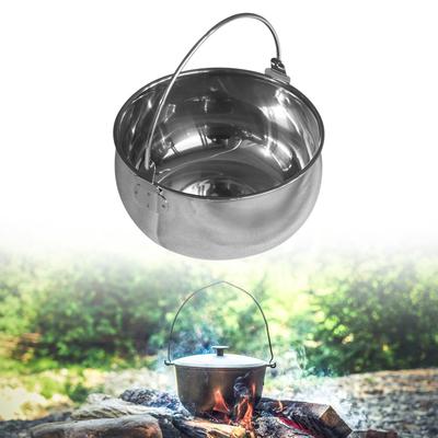 Campingtopf 1,5L Leicht Praktisch Antihaftbeschichtet Kompakt Hängend Kochtopf für Strand BBQ