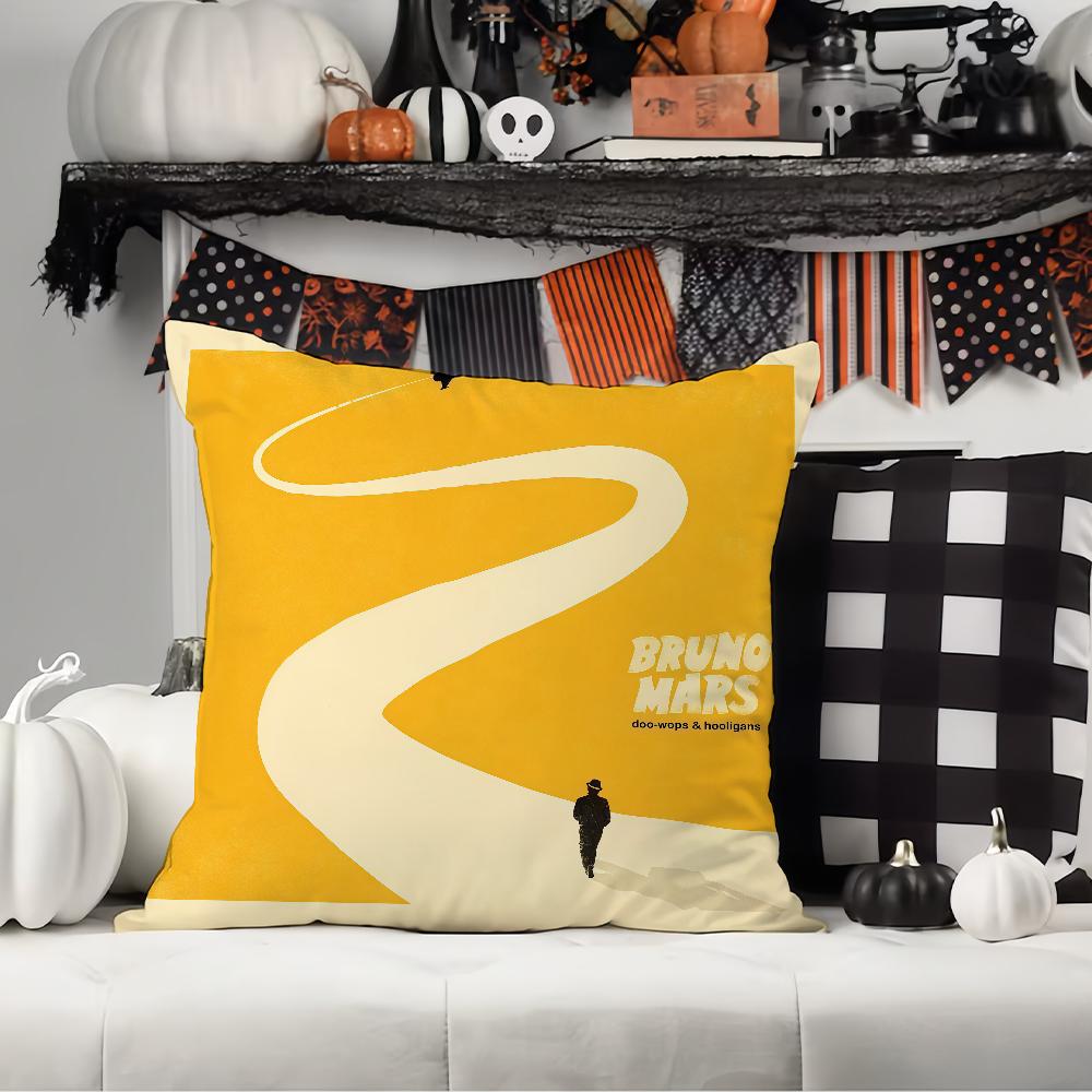American Singer B-Bruno M-Mars Pillow Case Office Cushions Suitable For Sofa Car Bedroom Decorative Cushion Cover