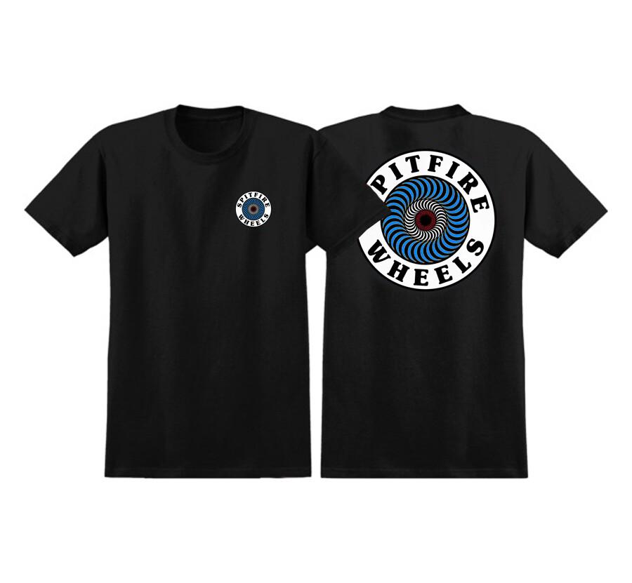 Spitfire Wheels OG CIRCLE LOGO Skateboard T Shirt BLACK/WHITE Unisex T-Shirt S