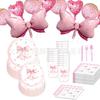 Pink Bow Valentine's Day Balloon Set - Party Supplies & Décor Props