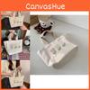 Stilvolle Canvas-Tragetasche Kleine Kapazität Lunchbox-Tasche für Frauen