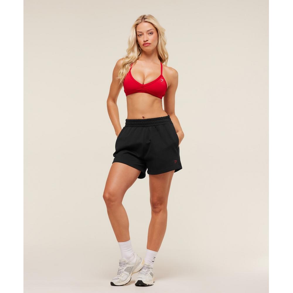 Gymshark Collegiate Graphic Short Black B4b9m Bb2j