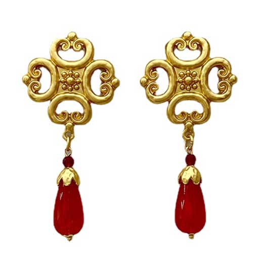Elegant Women Men Fashion Classic Crystal Pendant Earrings For Women Girls Vintage Palace Style Gorgeous Ear Rings Jewelry