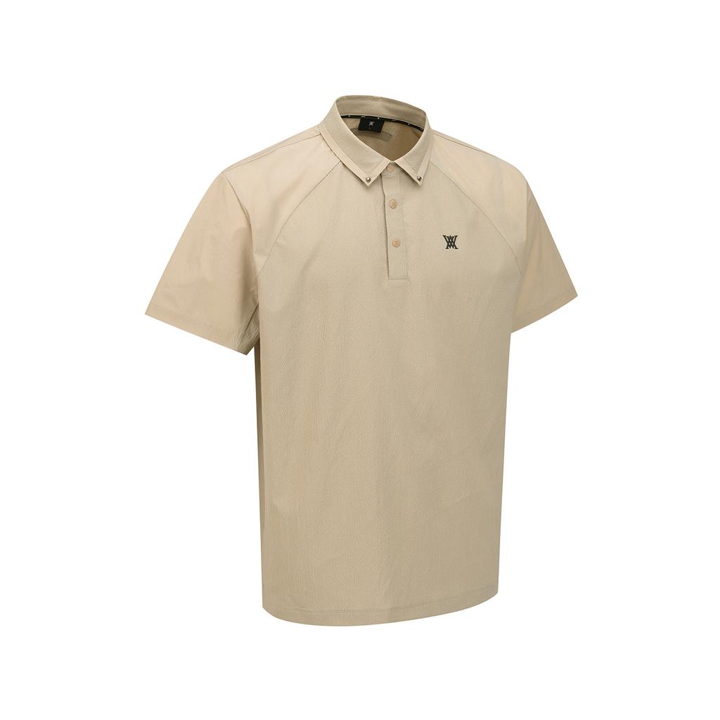 ANEW GOLF Men Back Logo Point T-Shirt_Be