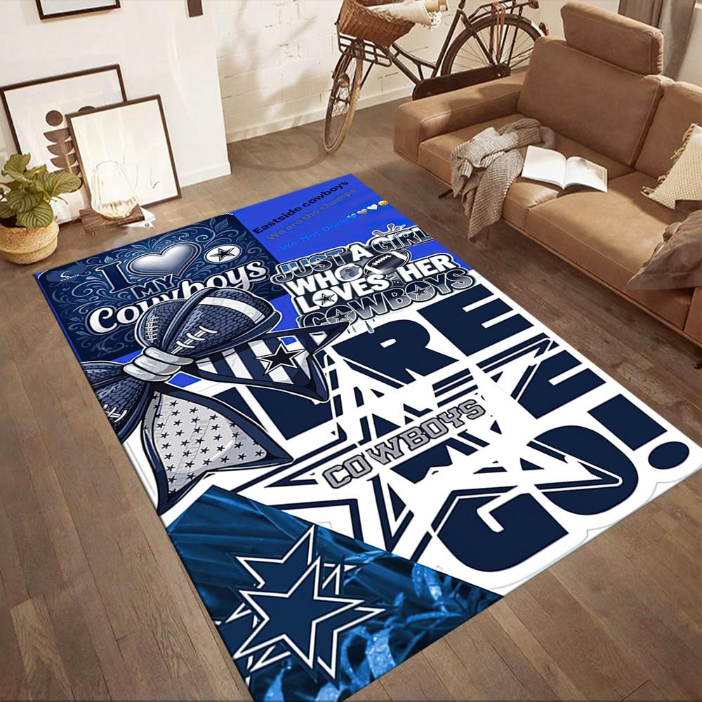 Dallas Area Rug Suitable for Outdoor Dormitory Foyer Dining Room Antislip Carpet Office Home Decor Gift for Festivals