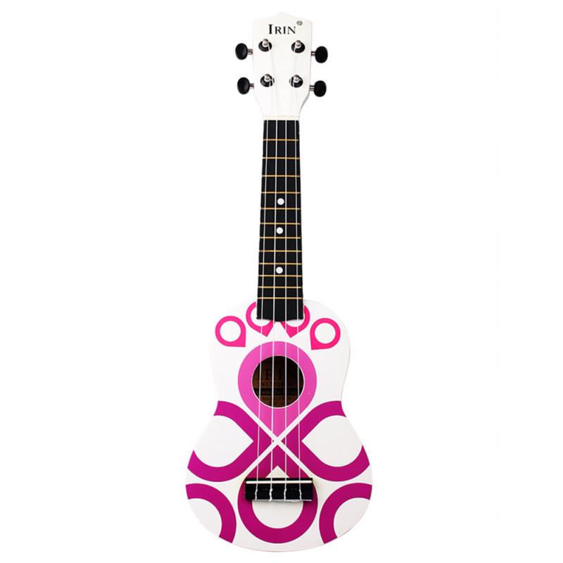 21-tommers Ukulele moteknutemønster Basswood Ukelele 4-strengs musikkinstrument med