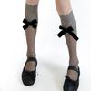 Grey Collection Long Socks for Women Fashion Retro Cosplay Basic High Tube Stockings Sweet Lace Long Socks Over The Knee Socks